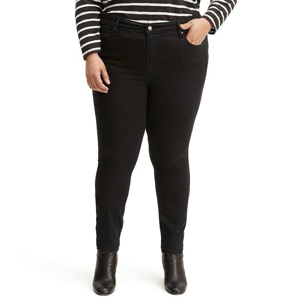 Levi's 721 High Rise Skinny Jeans Blackened Ash 24W